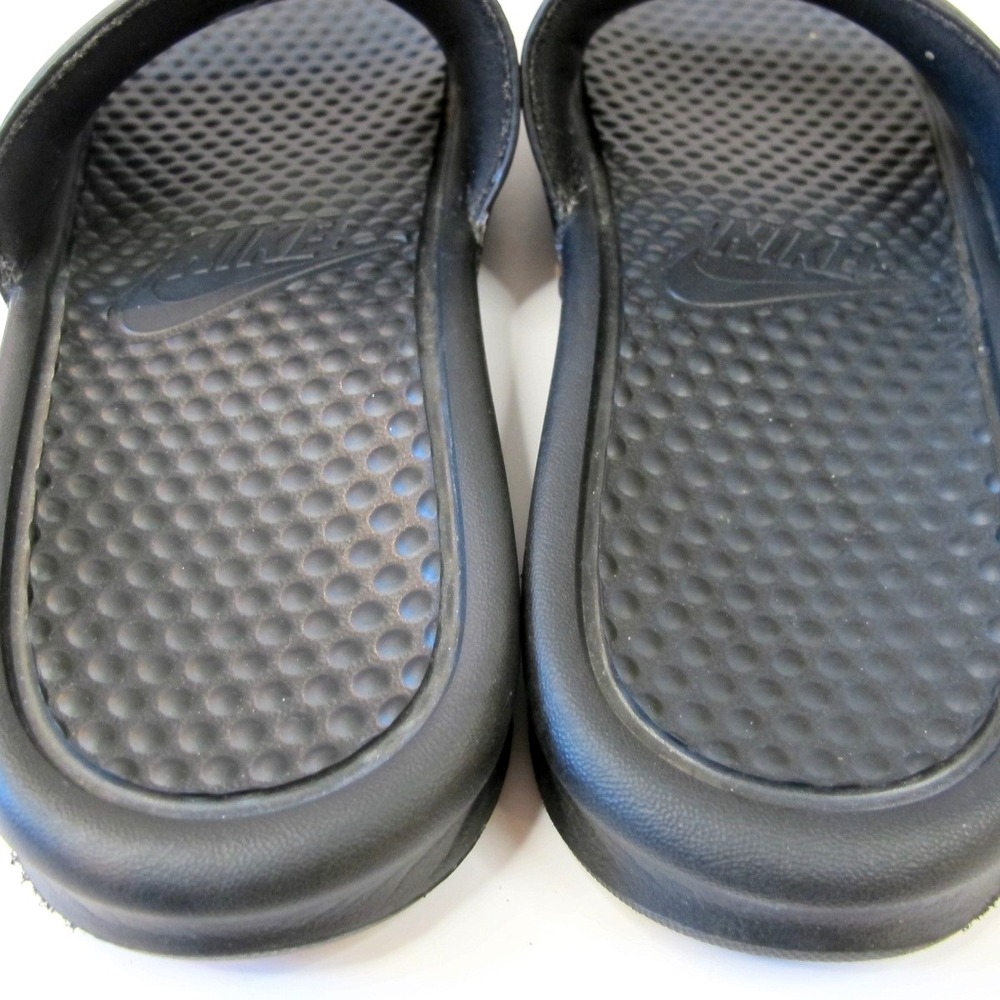 Nike Benassi JDI Slide Sandals Men's Size 8‎ Black / Gold 343880 016 - Picture 6 of 7